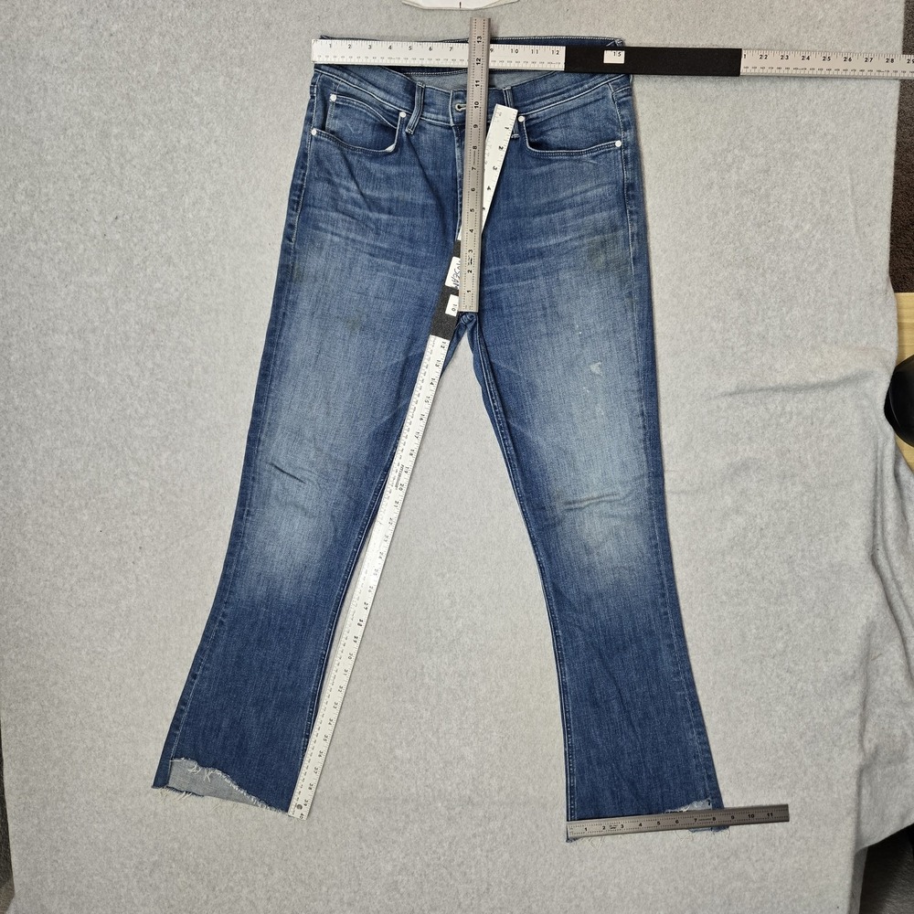 Mother Women Jeans 30 Blue Denim The Runaway Step Fray 30" READ